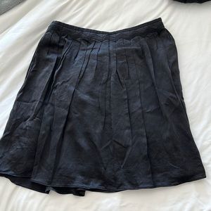 Escada satin flowy pleat skirt